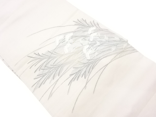JAPANESE KIMONO / ROIROHANA (SILK GAUZE) / GLAUZE PATTERN WEAVING NAGO
